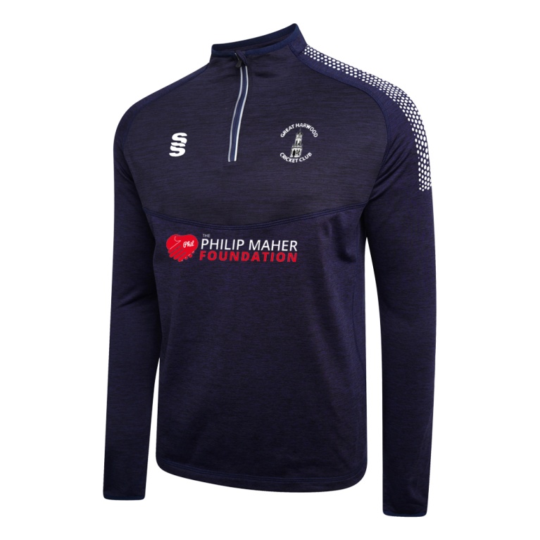 GREAT HARWOOD CC 1/4 Zip Dual Performance Top : Navy