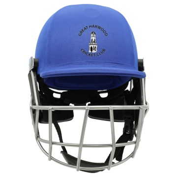 Great Harwood CC - Forma Cricket Helmet - Pro Axis- Titanium Grill - Royal