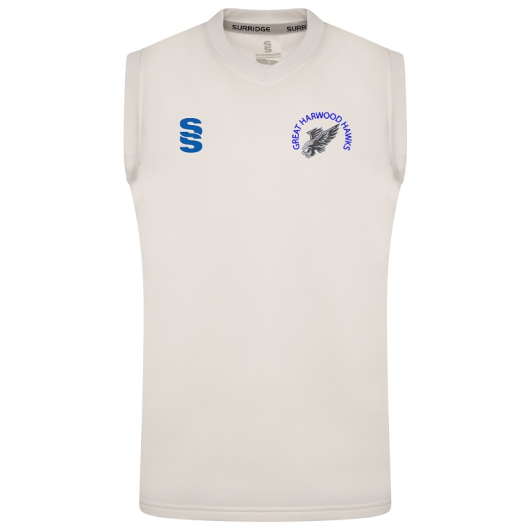 GREAT HARWOOD HAWKS BLAST SLEEVELESS SWEATER - Ivory