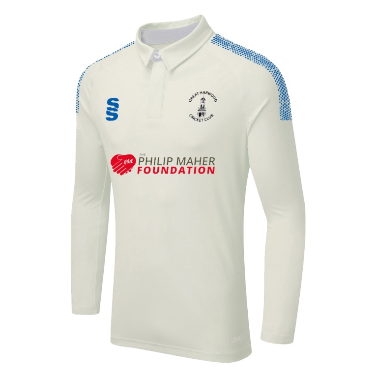 GREAT HARWOOD CC DUAL LONG SLEEVE CRICKET SHIRT (WOMENS)-Ivory