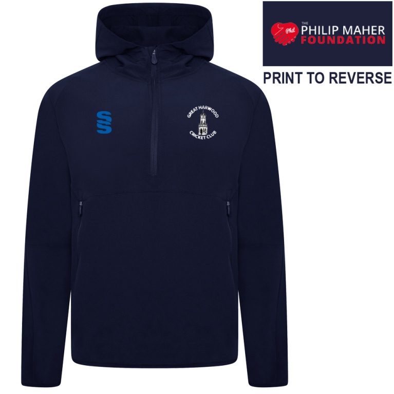 GREAT HARWOOD CC Dual Elite 1/4 Zip Hoody / Rain Jacket : Navy